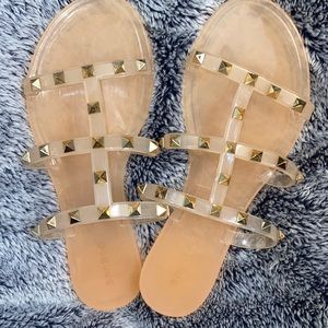 Studded Jelly Sandals
